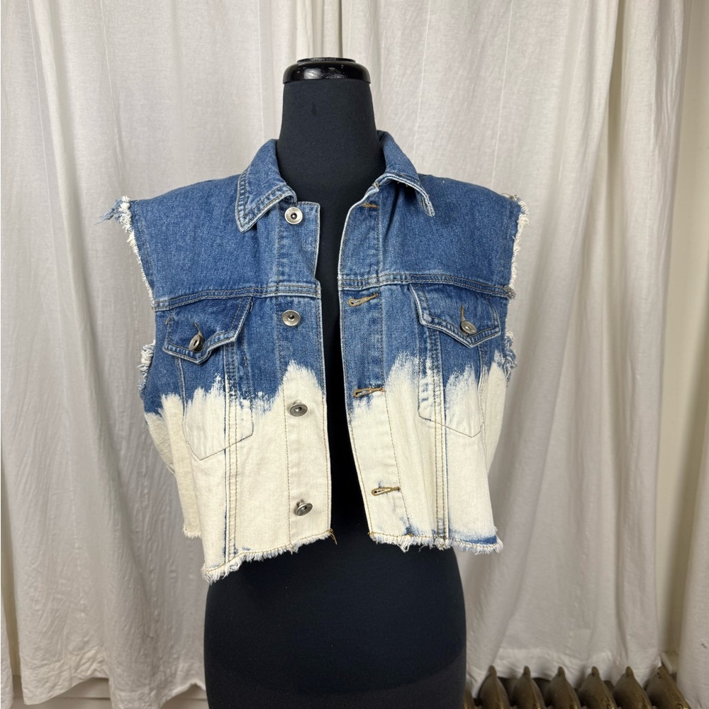 Kate Hewko Crop Denim Vest